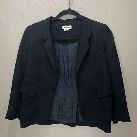 $491 Zadig & Voltaire Blazer Womens XS French Office Siren Reputation Swiftie - Picture 4 of 16